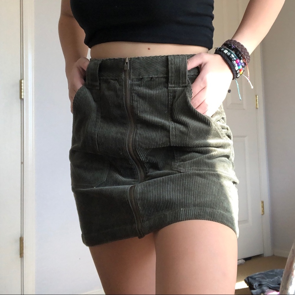 Corduroy Mini Skirt